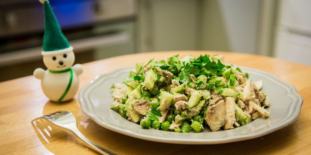 Рецепт сыроедного оливье