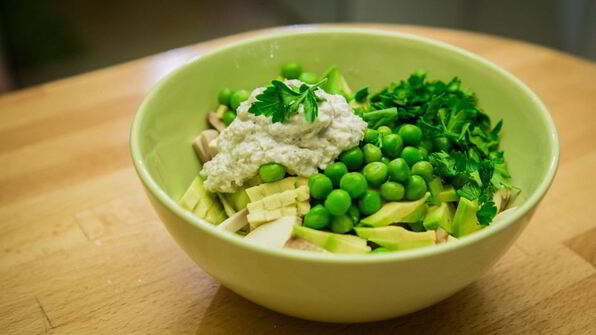 сыроедный оливье