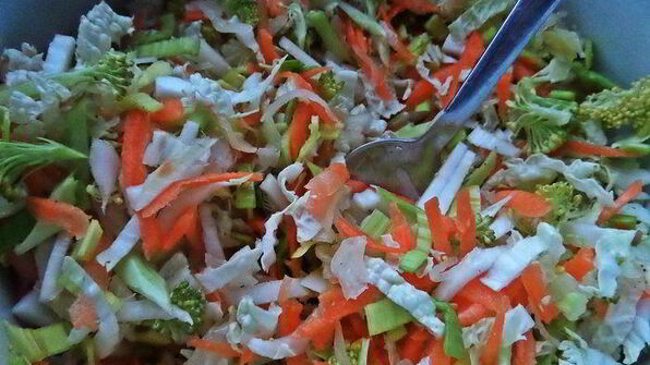 постный салат 4 капусты