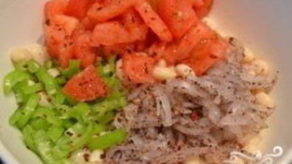 салат из белой фасоли