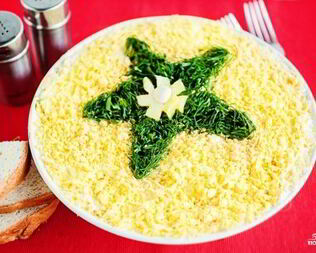 Салат Мимоза с картошкой