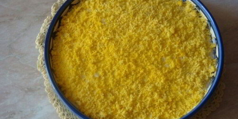 Рецепт салата мимоза с мясом криля