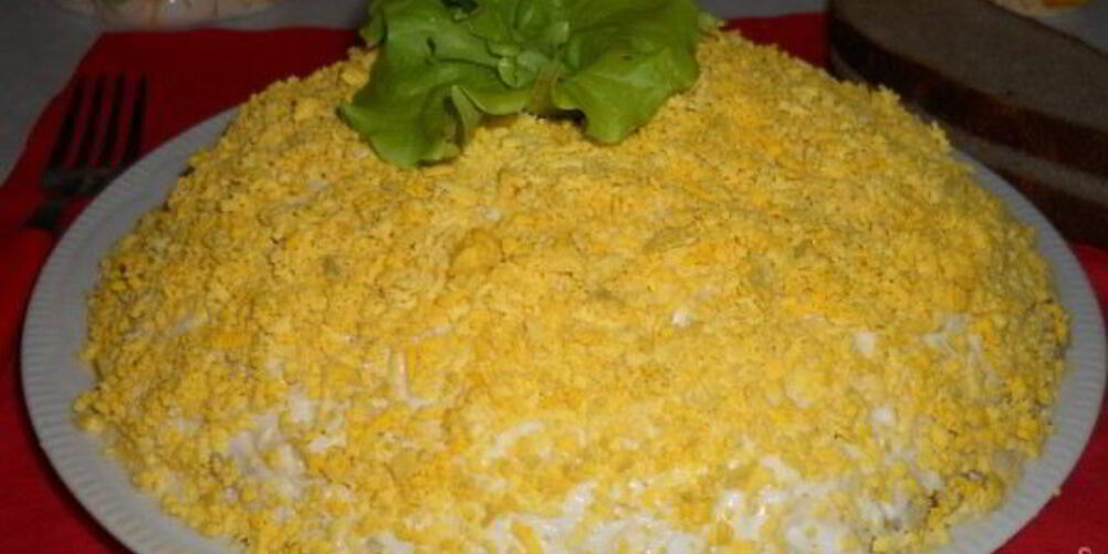 Рецепт салата мимоза с плавленым сыром