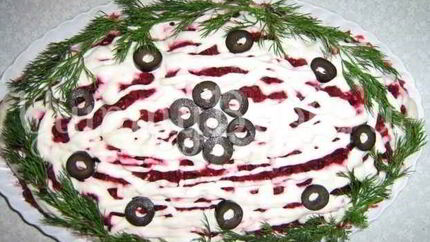 Салат Мимоза с сардиной