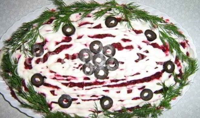 Салат Мимоза с сардиной