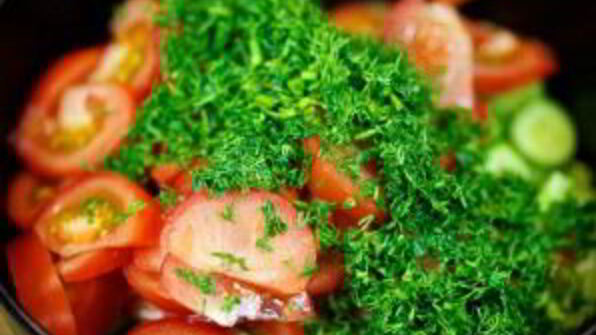 салат на даче