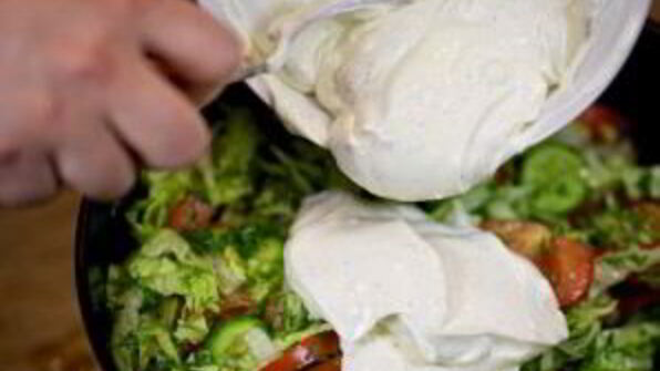 салат на даче