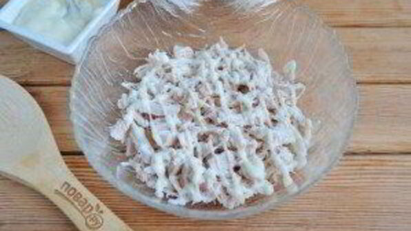 салат нежность с грибами