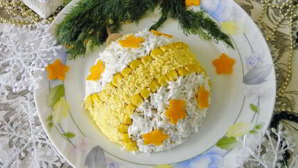 Салат Новогодний шар