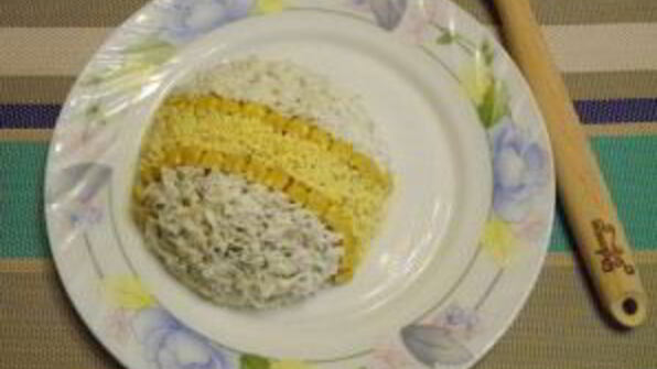 салат новогодний шар