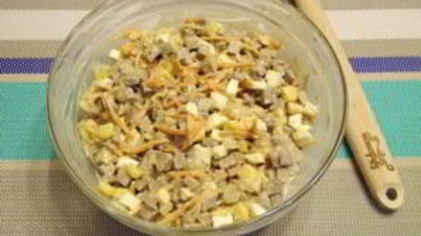 салат новогодний шар