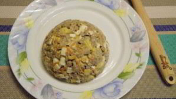 салат новогодний шар