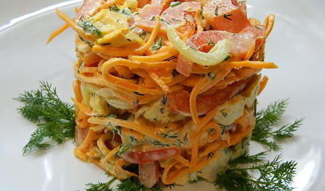 Салат Петергоф