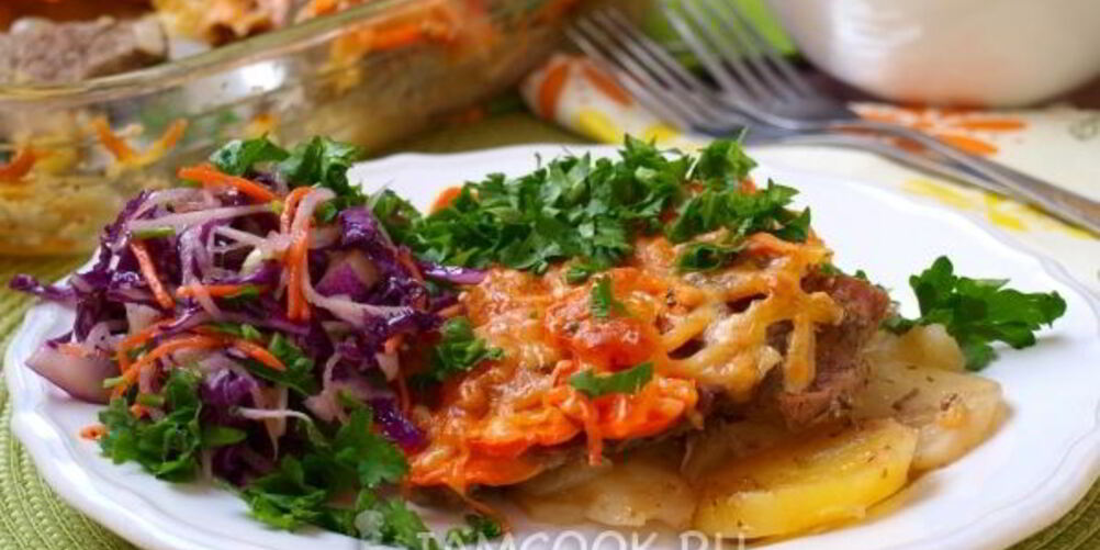 Рецепт картошки под шубой в духовке