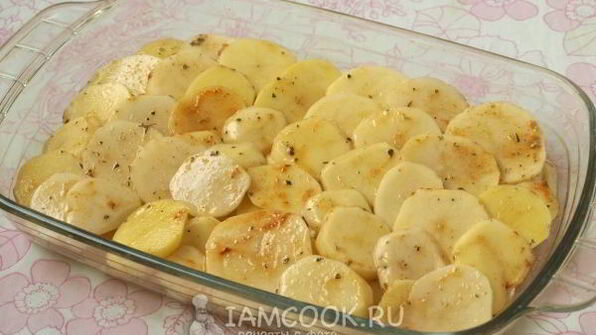 картошка под шубой в духовке