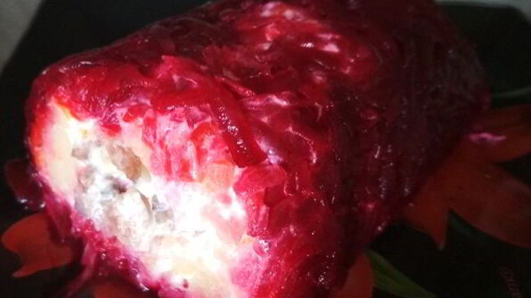 рулет селедка под шубой