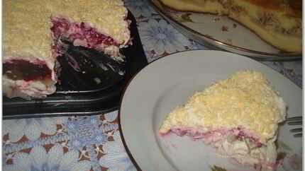 Салат Кальмары под шубой