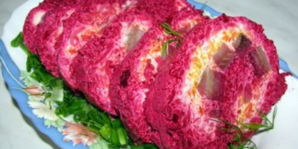 Рецепт салата сельдь под шубой рулетом классический