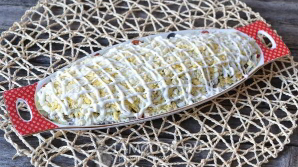 салат шпроты под шубой