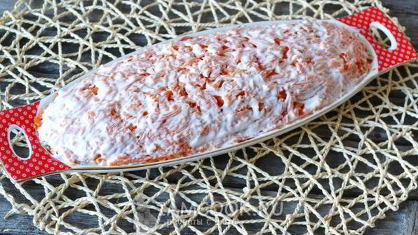 салат шпроты под шубой