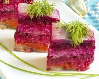 Сельдь под шубой с сыром