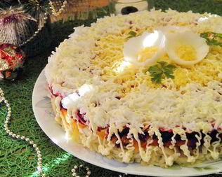 Селедка под шубой без майонеза