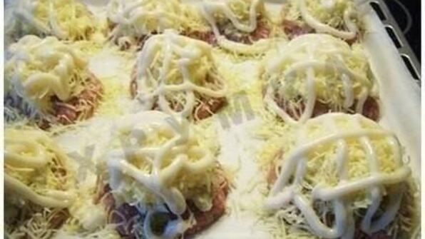 шарики из фарша под шубой в духовке