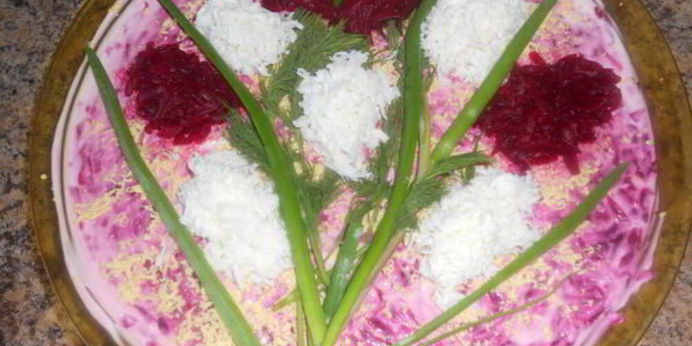 Рецепт весенней селедки под шубой