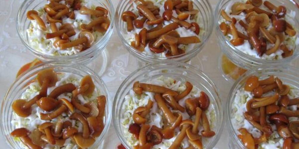 Рецепт салата с фасолью и грибами