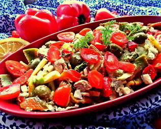 Салат с итальянскими мотивами