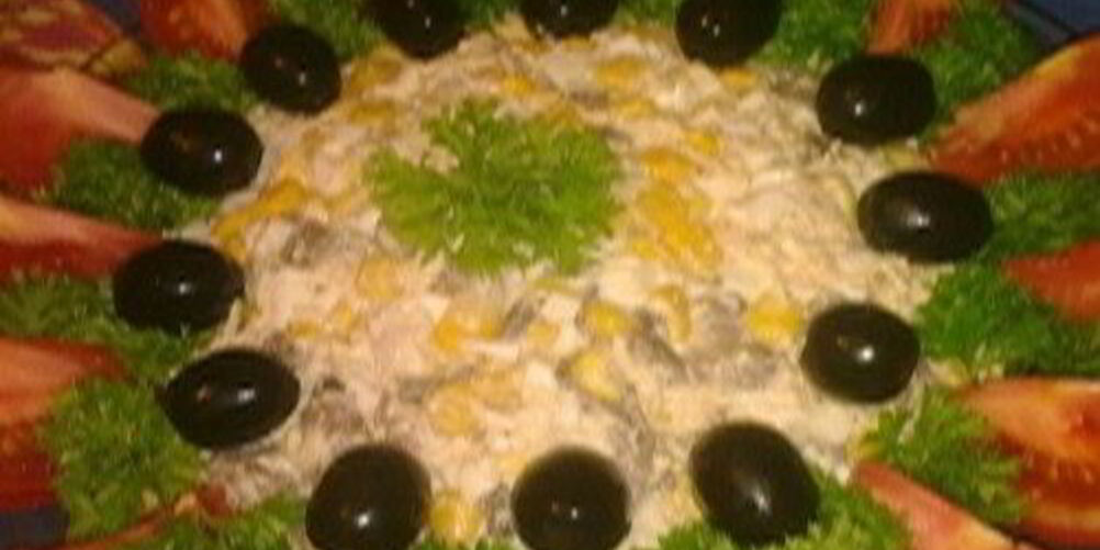 Рецепт салата с куриным филе солнышко мое