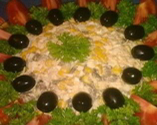 Салат с куриным филе Солнышко моe