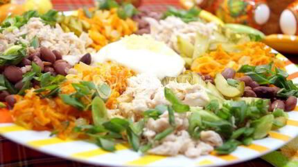 Салат с курицей Калейдоскоп