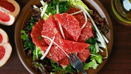 Сицилийский салат с грейпфрутом