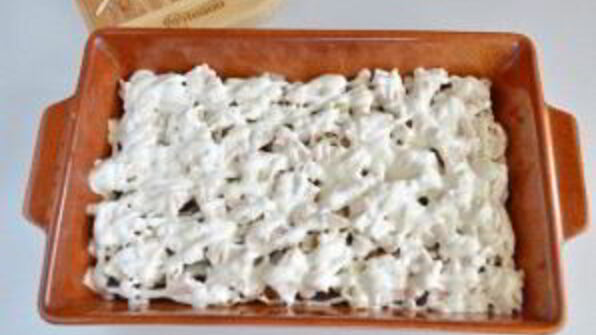 свекла под сырной корочкой с майонезом