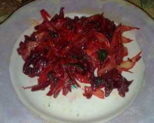 Капуста с овощами