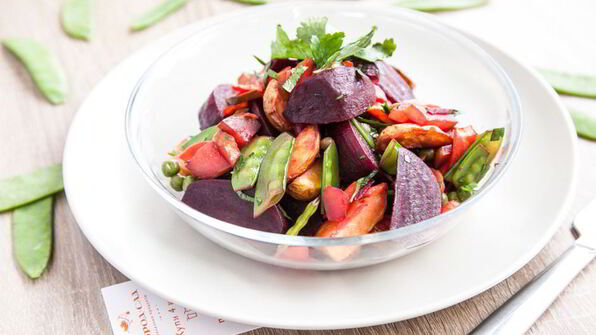 винегрет из печеных овощей