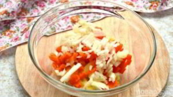 винегрет классический с горошком и капустой