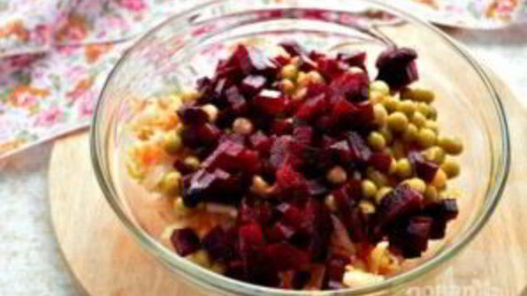 винегрет классический с горошком и капустой