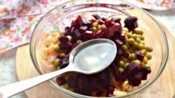 винегрет классический с горошком и капустой