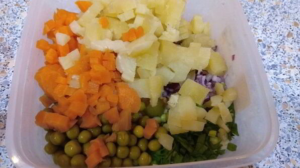 винегрет классический с заправкой