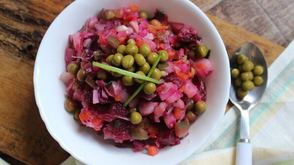 винегрет классический с заправкой