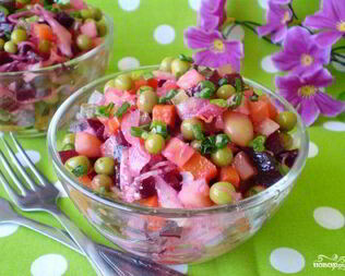 Винегрет с горошком