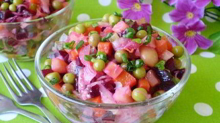 Винегрет с горошком