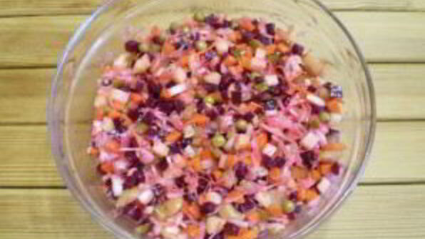 винегрет с горошком