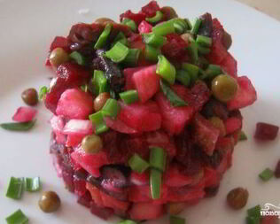 Винегрет с грибами