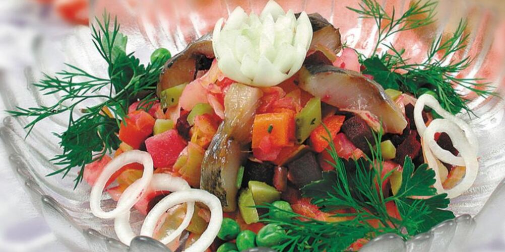Рецепт винегрета с сельдью