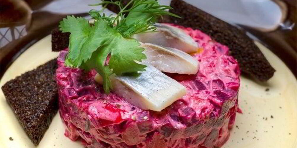 Рецепт винегрета с селедкой