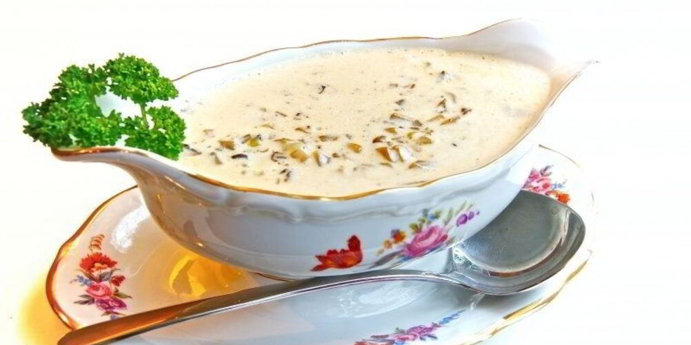 Рецепт грибного соуса с сыром