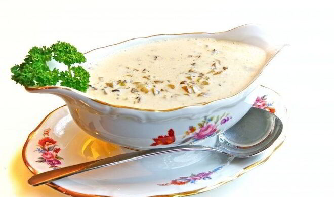 Грибной соус с сыром